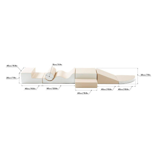 Soft Play Bundle - Explorer with Wedge Beige-1
