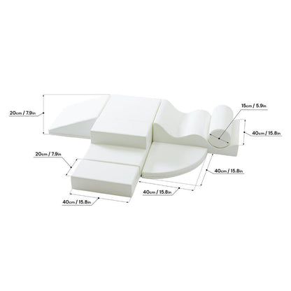 Soft Play Bundle - Explorer with Wedge White-1